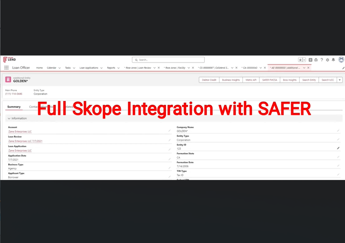 Full Skope Product Video – SAFER Integration